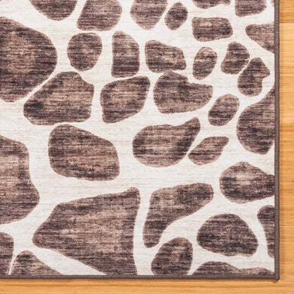 Gertmenian Crystal Print Washable Digital Printed Flat Pile Polyester Slip Resistant Area Rug Collection