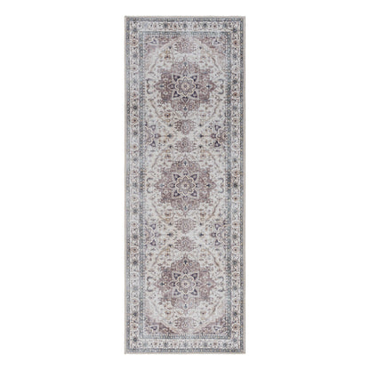 Gertmenian Crystal Print Washable Digital Printed Flat Pile Polyester Slip Resistant Area Rug Collection