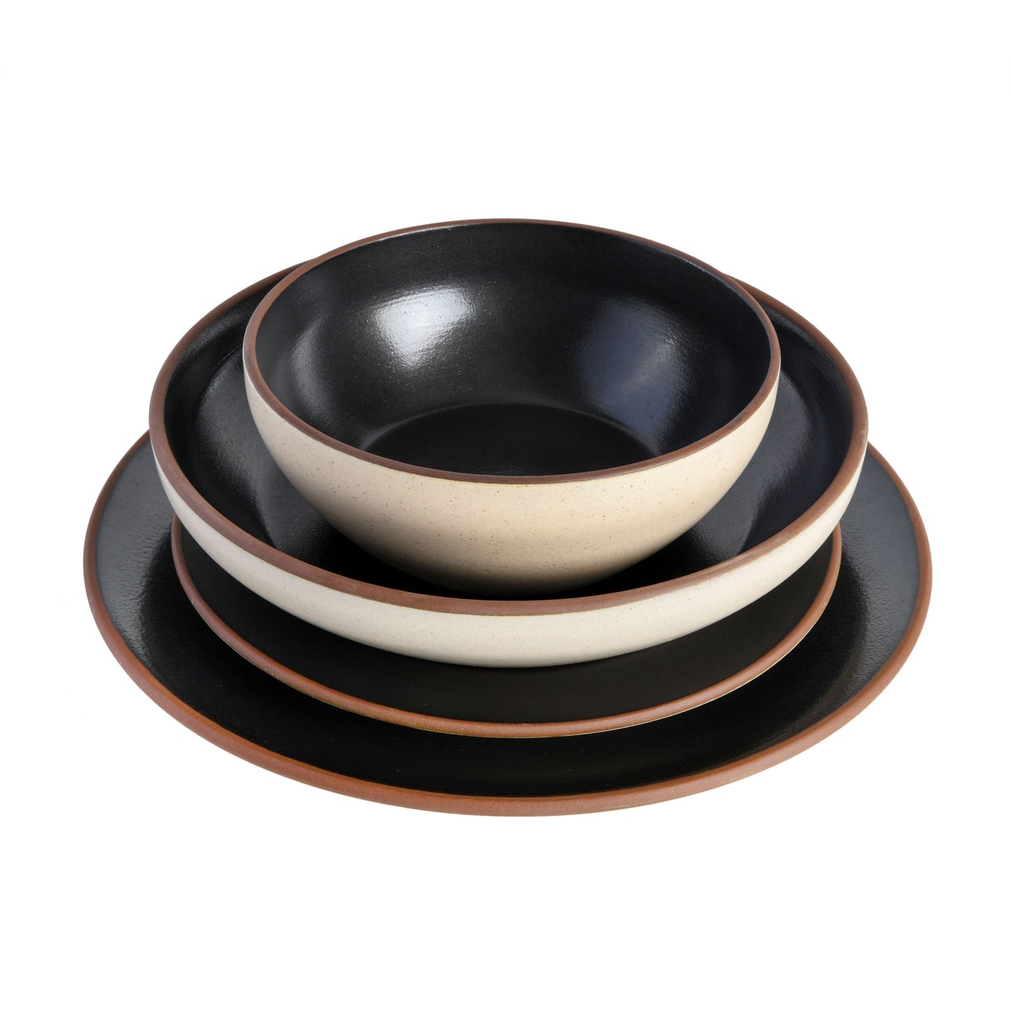 Gibson Elite Contempo Classic 16-Piece Double Bowl Dinnerware Set