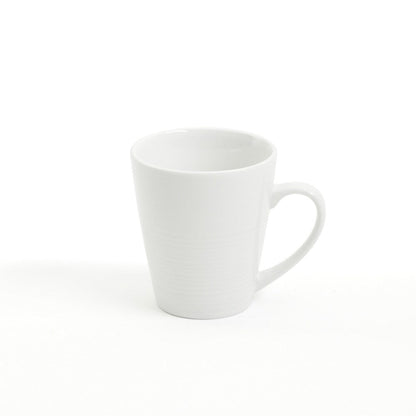 Service de table en céramique Gibson Home Embossed Buffet, 16 pièces, blanc