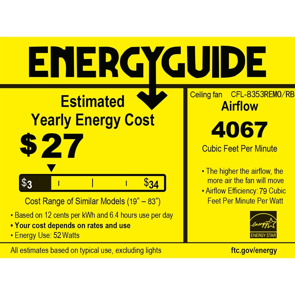 Ventilateur de plafond Gliska à 5 pales en bronze rustique avec abat-jour en cristal