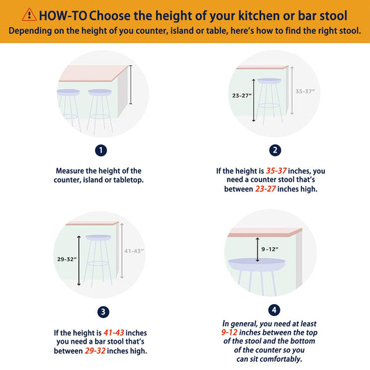 Glitzhome Lot de 2 ou 4 tabourets de bar pivotants en bois, hauteur comptoir et bar, style moderne