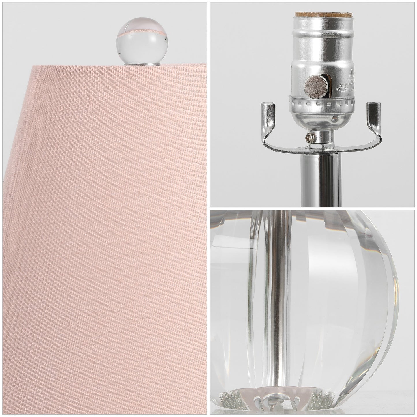 Lampe de table LED Goddard à boule de cristal/métal de 16 pouces, par JONATHAN Y