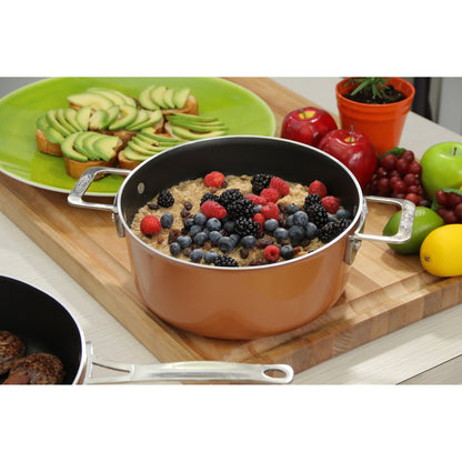 Ensemble de casseroles et poêles antiadhésives Gotham Steel 10 pièces, cuivre