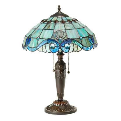 Gracewood Hollow Asdreni Lampe Tiffany en verre dépoli de 50,8 cm - 35,5 L x 35,5 l x 51,5 H (cm)