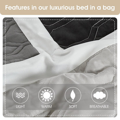 Nanshing Blake 7 Piece Modern Colorblock Comforter Set