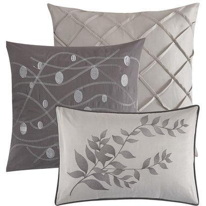 Ensemble de couette Nanshing Caspa 7 pièces au design chic de feuilles