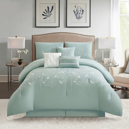 Ensemble de Couette à Motifs Floraux et Botaniques Nanshing Taylor 7 Pièces