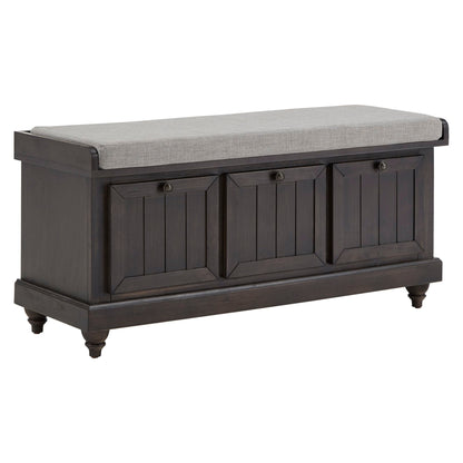 Banc de rangement Granger avec coussin de siège en lin par iNSPIRE Q Classic