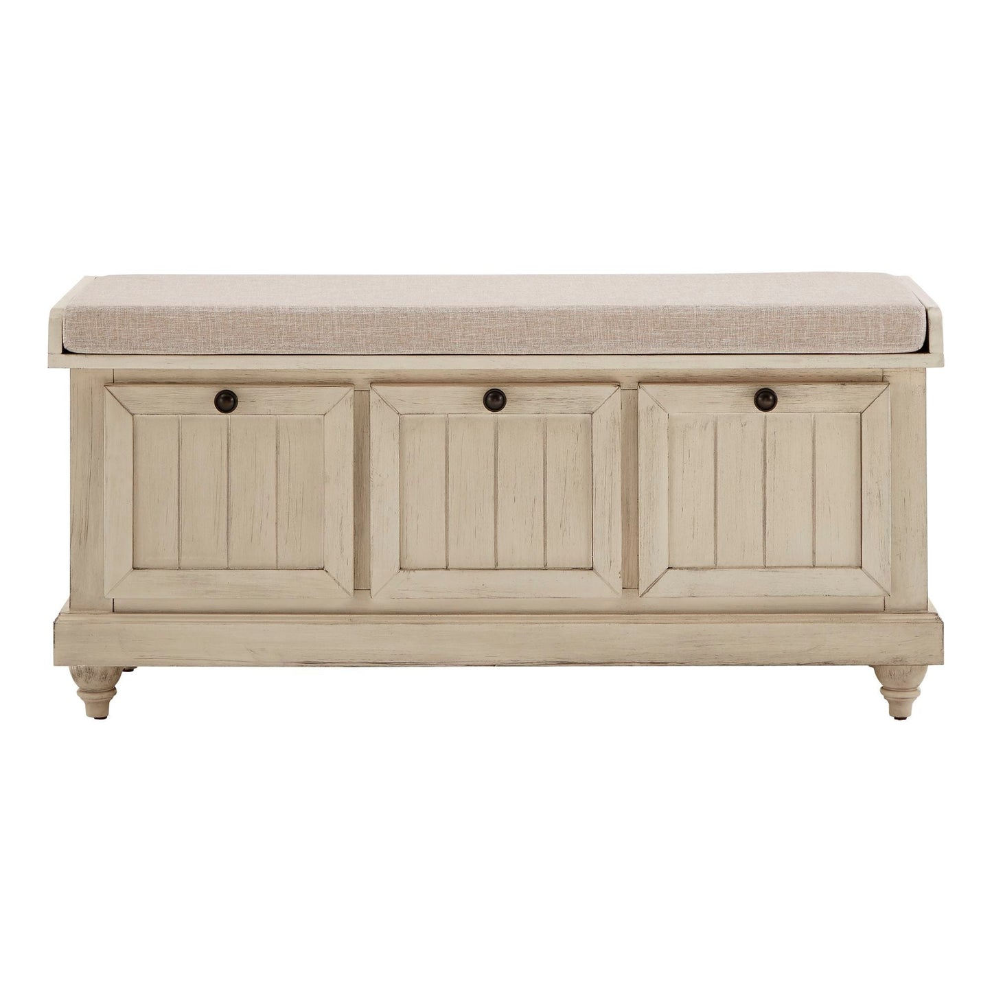 Banc de rangement Granger avec coussin de siège en lin par iNSPIRE Q Classic