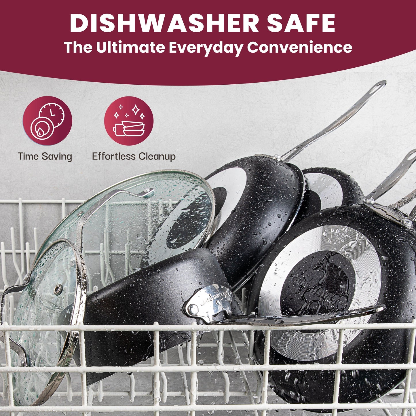 Ensemble de casseroles, poêles, ustensiles de cuisine et de pâtisserie Granitestone 20 pièces antiadhésives