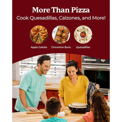 Four à pizza électrique Granitestone Piezano pour intérieur/extérieur avec pierre en céramique