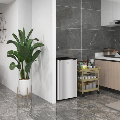 Mini réfrigérateur HOMCOM 3.2 Cu.Ft avec congélateur, réfrigérateur compact à porte simple avec thermostat réglable