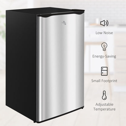 Mini réfrigérateur HOMCOM 3.2 Cu.Ft avec congélateur, réfrigérateur compact à porte simple avec thermostat réglable