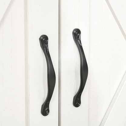 Buffet HOMCOM style porte de grange de ferme, 32 pouces, meuble de rangement, bar à café pour salon ou entrée