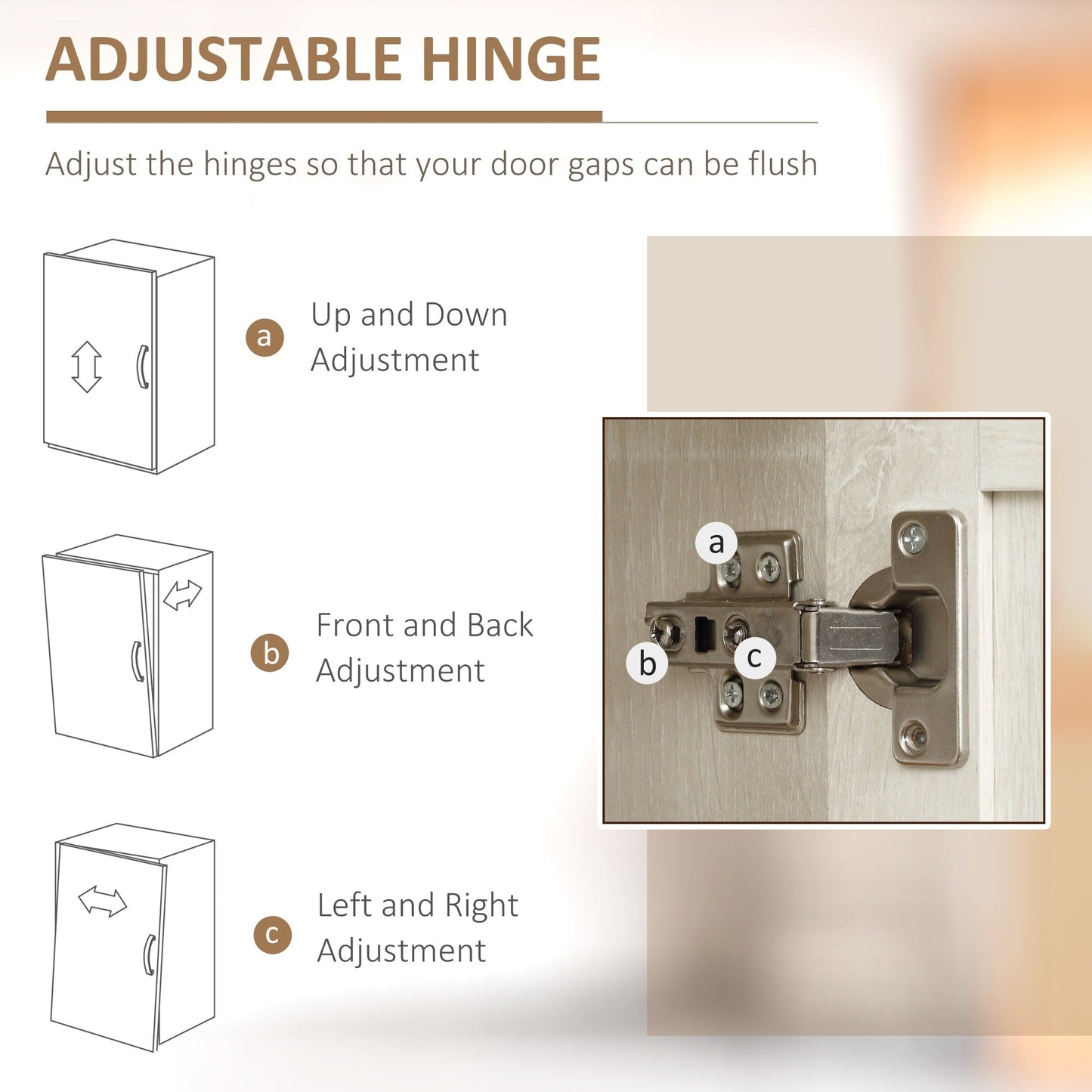 HOMCOM Étagère de rangement pour cuisine, armoire de rangement à 2 portes avec 5 niveaux de rangement et 2 étagères réglables pour salle à manger (63 pouces)