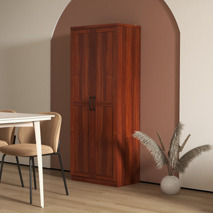 HOMCOM Étagère de rangement pour cuisine, armoire de rangement à 2 portes avec 5 niveaux de rangement et 2 étagères réglables pour salle à manger (63 pouces)