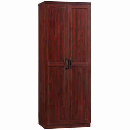 HOMCOM Étagère de rangement pour cuisine, armoire de rangement à 2 portes avec 5 niveaux de rangement et 2 étagères réglables pour salle à manger (63 pouces)