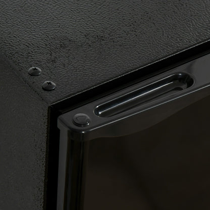 Mini réfrigérateur HOMCOM 3.2 Cu.Ft avec congélateur, réfrigérateur compact à porte simple avec thermostat réglable pour chambre à coucher