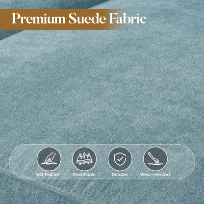 Canapé 3 places HOOOWOOO Mid-Century, recouvert de tissu, avec pieds en bois pour salon