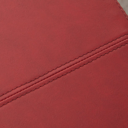 Ottoman rectangulaire de rangement recouvert de simili cuir - 50,3 x 17,50 x 18 pouces