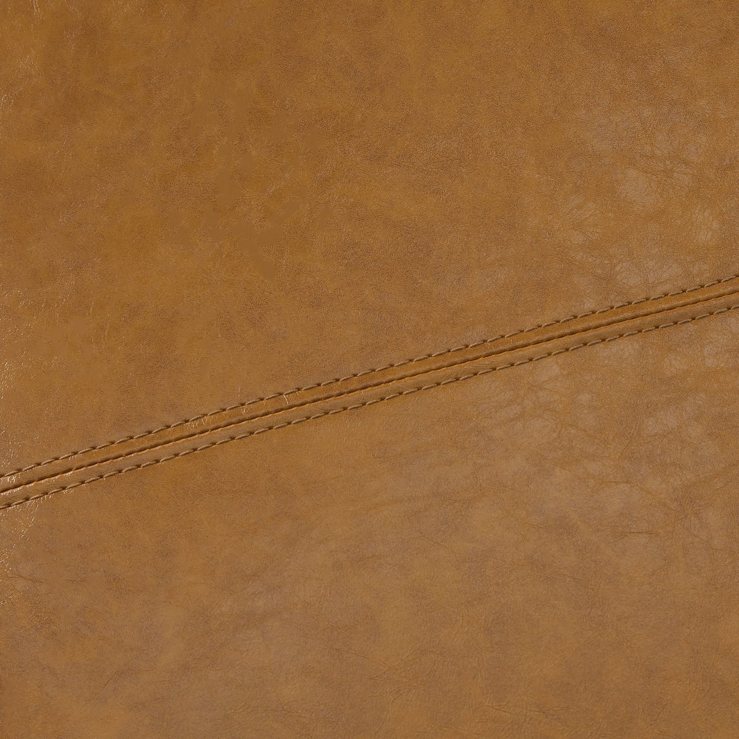 Ottoman rectangulaire de rangement recouvert de simili cuir - 50,3 x 17,50 x 18 pouces