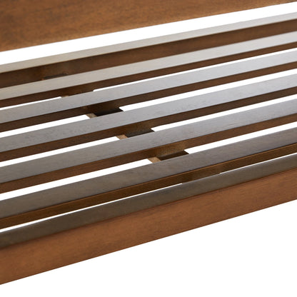 Banc à chaussures d'entrée, banc de rangement, tissu et bois massif, banc rembourré de 109 cm (43 pouces) pour salon, chambres à coucher