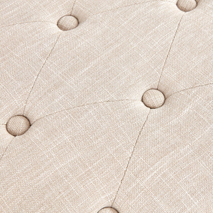 Banc à chaussures d'entrée, banc de rangement, tissu et bois massif, banc rembourré de 109 cm (43 pouces) pour salon, chambres à coucher