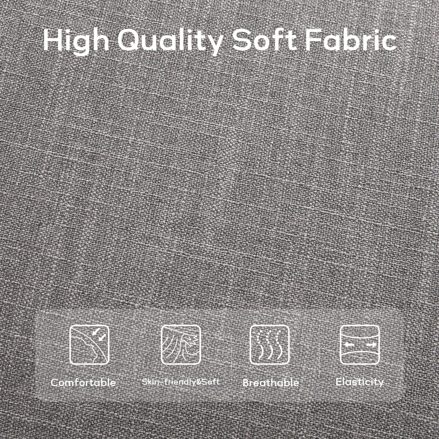 Banc d'entrée recouvert de tissu, banc de chambre à coucher pour le pied du lit beige, en bois massif, 44 pouces