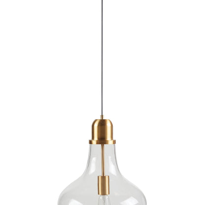 INK+IVY Auburn Bell Shaped Hanging Glass Pendant Light