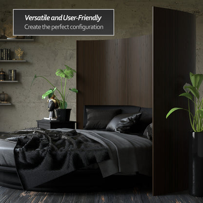 Paravent en bambou ondulé fait à la main, 1,80 m (Chine)