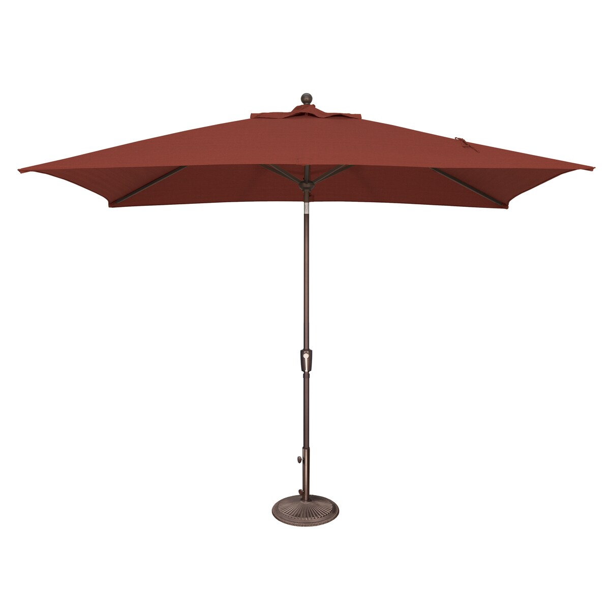Parasol inclinable rectangulaire SimplyShade Catalina de 3 mètres (10 pieds) avec bouton-poussoir