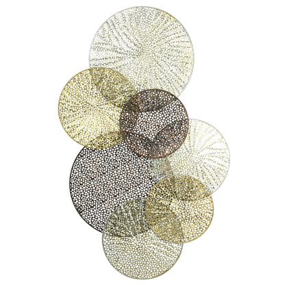 Harp &amp; Finial Sahara - Tableau mural en métal multicolore