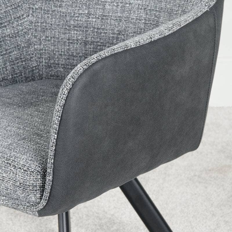 Harper Swivel Dining Chair - Grey