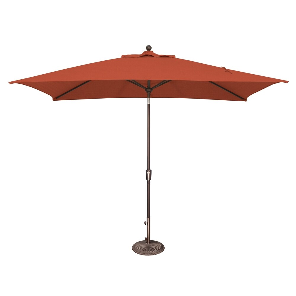 Parasol inclinable rectangulaire SimplyShade Catalina de 3 mètres (10 pieds) avec bouton-poussoir