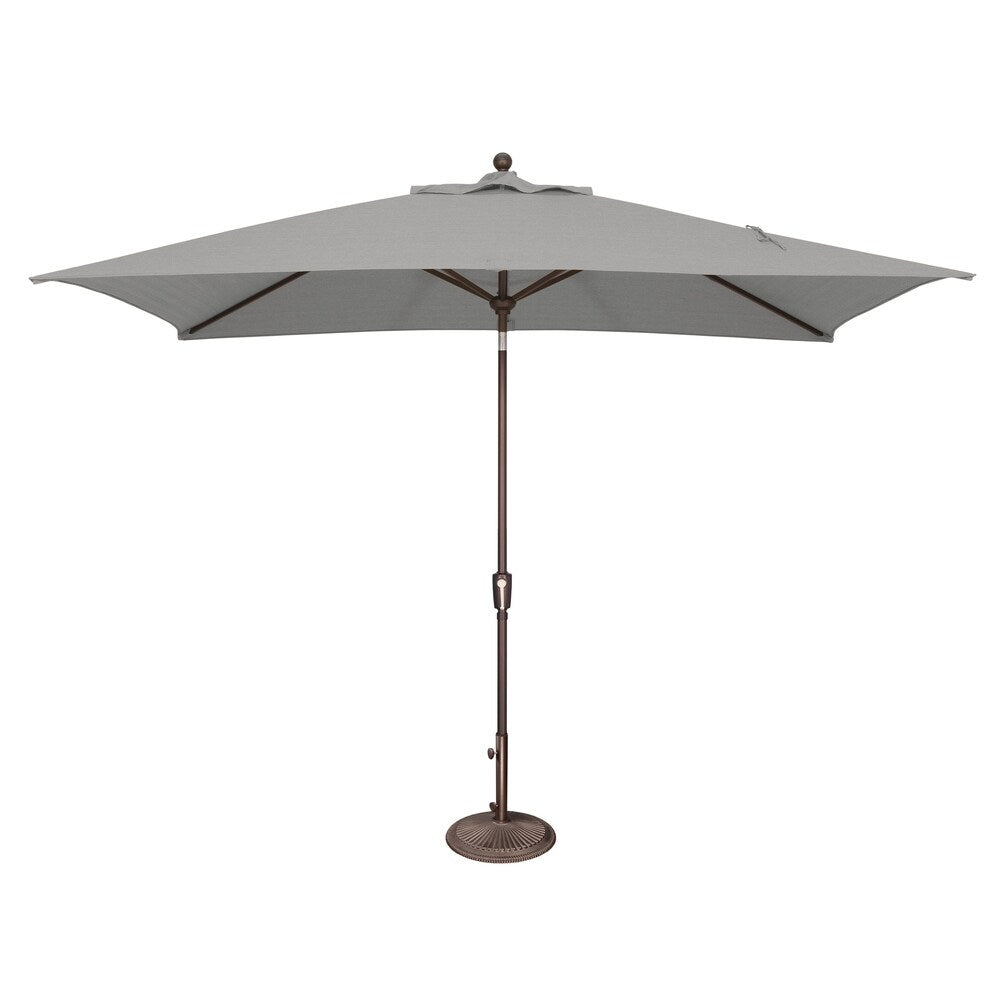 Parasol inclinable rectangulaire SimplyShade Catalina de 3 mètres (10 pieds) avec bouton-poussoir