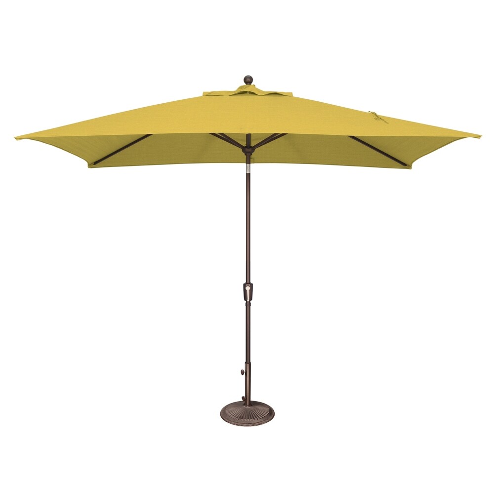 Parasol inclinable rectangulaire SimplyShade Catalina de 3 mètres (10 pieds) avec bouton-poussoir