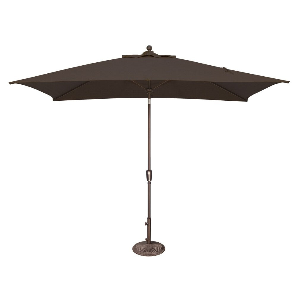 Parasol inclinable rectangulaire SimplyShade Catalina de 3 mètres (10 pieds) avec bouton-poussoir