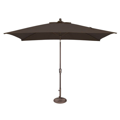 Parasol inclinable rectangulaire SimplyShade Catalina de 3 mètres (10 pieds) avec bouton-poussoir
