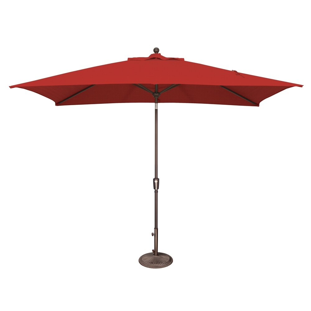 Parasol inclinable rectangulaire SimplyShade Catalina de 3 mètres (10 pieds) avec bouton-poussoir