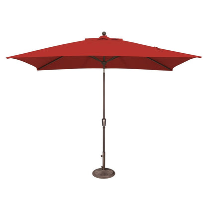 Parasol inclinable rectangulaire SimplyShade Catalina de 3 mètres (10 pieds) avec bouton-poussoir