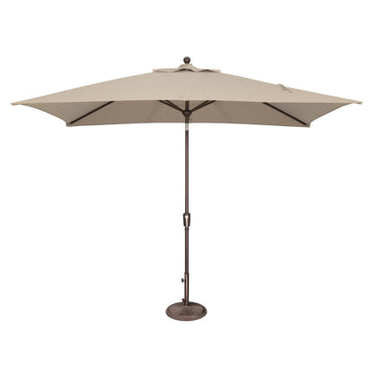 Parasol inclinable rectangulaire SimplyShade Catalina de 3 mètres (10 pieds) avec bouton-poussoir