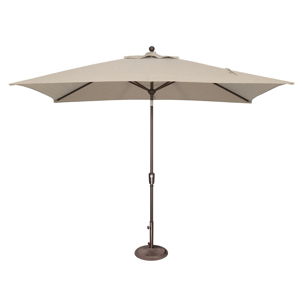 Parasol inclinable rectangulaire SimplyShade Catalina de 3 mètres (10 pieds) avec bouton-poussoir