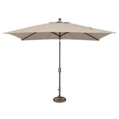 Parasol inclinable rectangulaire SimplyShade Catalina de 3 mètres (10 pieds) avec bouton-poussoir