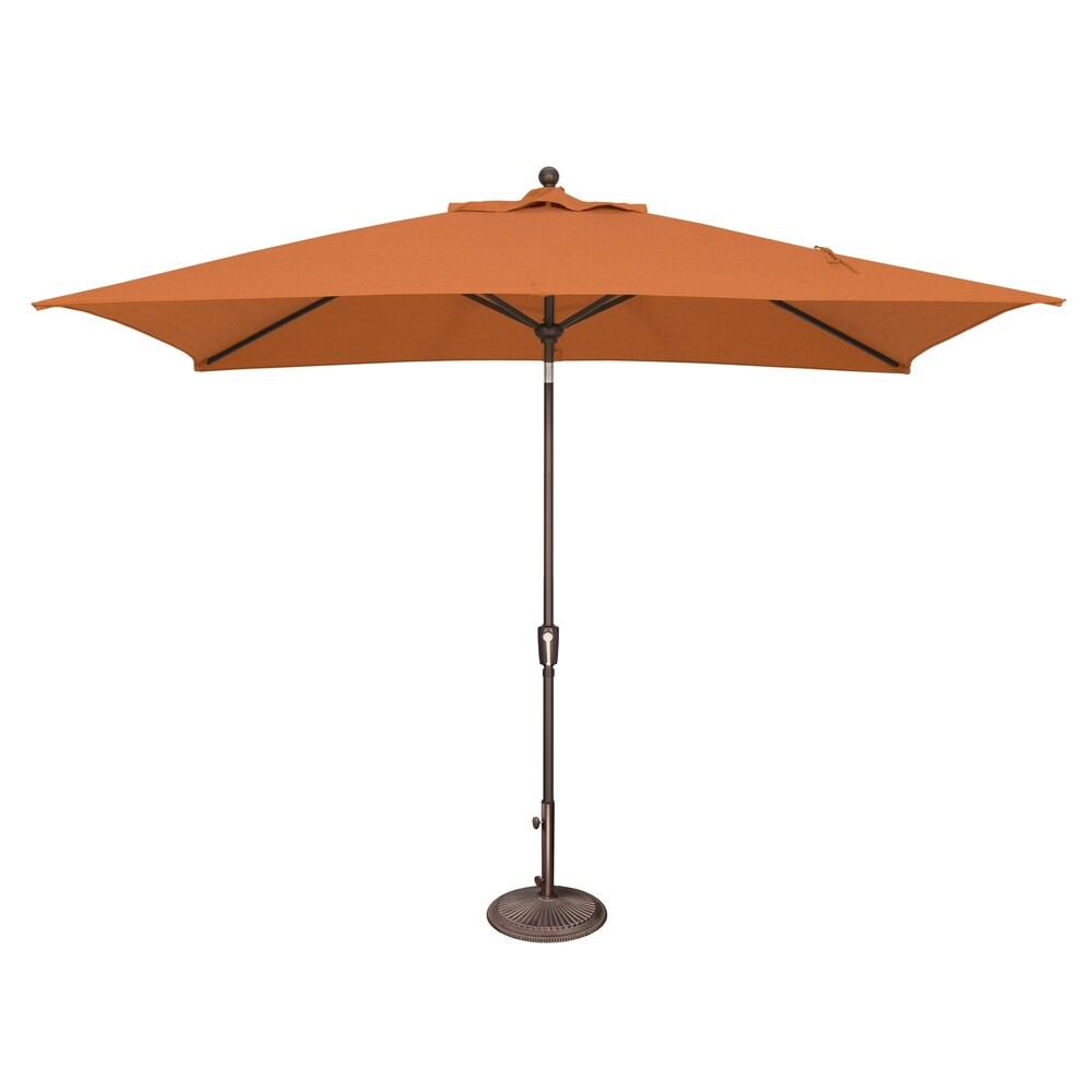 Parasol inclinable rectangulaire SimplyShade Catalina de 3 mètres (10 pieds) avec bouton-poussoir