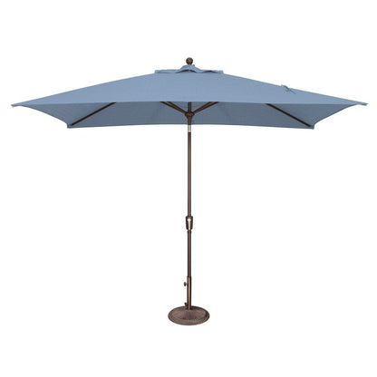Parasol inclinable rectangulaire SimplyShade Catalina de 3 mètres (10 pieds) avec bouton-poussoir