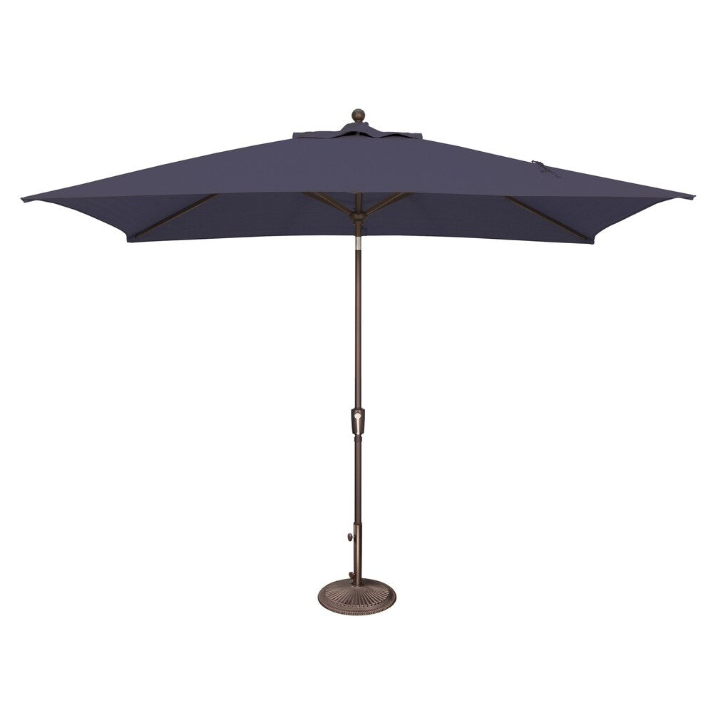 Parasol inclinable rectangulaire SimplyShade Catalina de 3 mètres (10 pieds) avec bouton-poussoir
