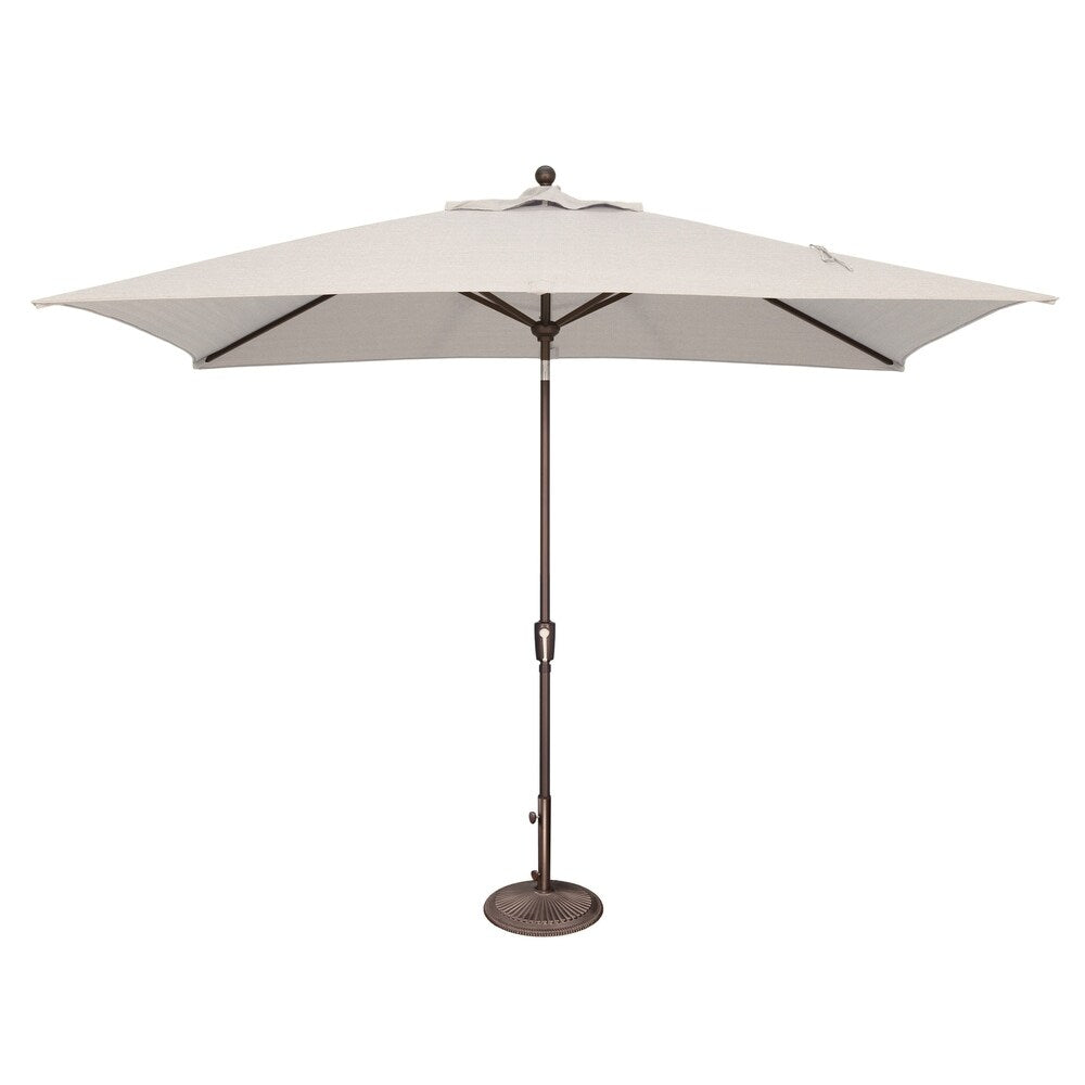 Parasol inclinable rectangulaire SimplyShade Catalina de 3 mètres (10 pieds) avec bouton-poussoir