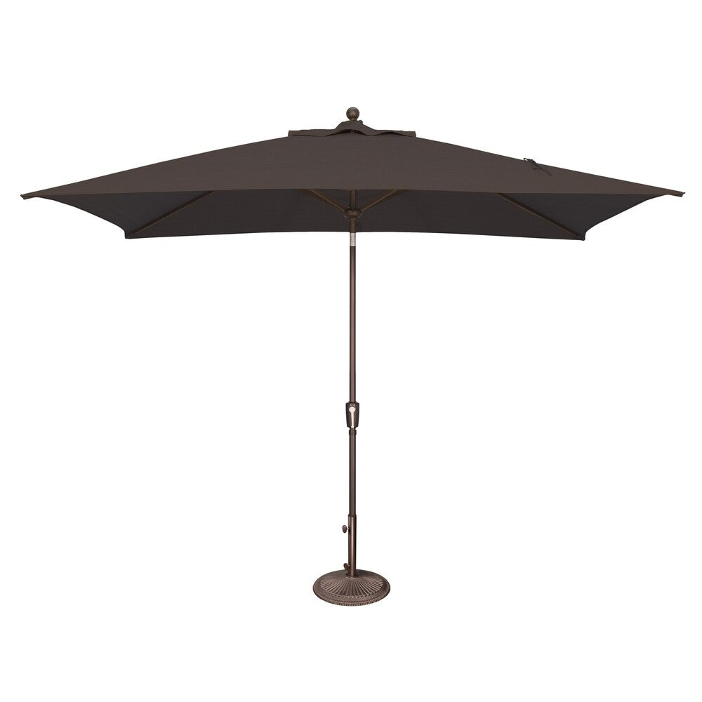 Parasol inclinable rectangulaire SimplyShade Catalina de 3 mètres (10 pieds) avec bouton-poussoir
