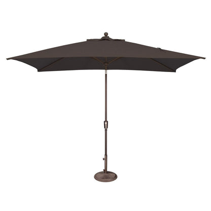 Parasol inclinable rectangulaire SimplyShade Catalina de 3 mètres (10 pieds) avec bouton-poussoir